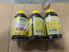 Rexall Calcium Magnesium and Zinc Multimineral 3pk 180 Caplets EXP:9/26 Sealed