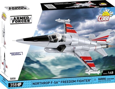 COBI Armed Forces 5858 - Northrop F-5A Freedom Fighter Kampfflugzeug, 1:48 Bausa