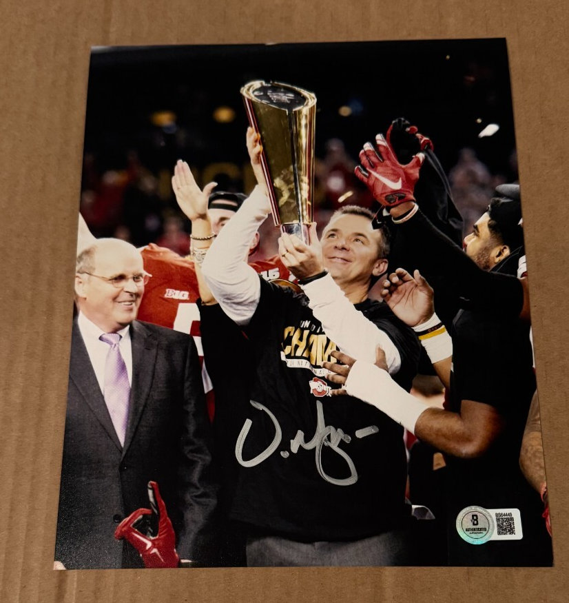 URBAN MEYER Autographed Signed Ohio State Buckeyes 8X10 PHOTO BECKETT CERTIFIED #9 