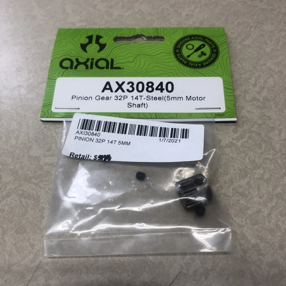 Axial Racing AX30840 Pinion Gear 32P 14T 5mm Motor Shaft - Image 2 of 3