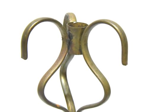 LAMPADARIO TELAIO OTTONE VINTAGE PARTI LUCI ARTE RIUTILIZZO - Foto 2 di 10