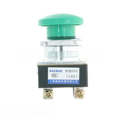 Push Button Switch Green Momentary FOR Switches 30mm Mount AC380V 5A SHSNAO LA2
