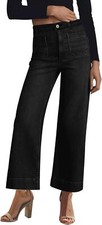 Women's High Waisted Wide Leg Stretchy Jeans - Baggy Loose Trendy Denim Pants
