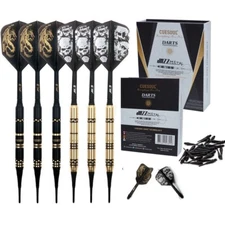 CUESOUL Jazz-Soft Tip Darts 19g Dart Set-Dragon and Skull