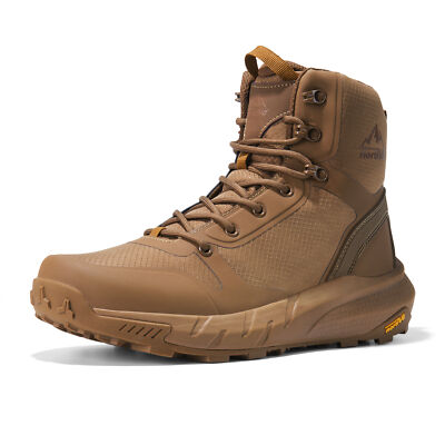 Men's Tactical Combat Boots for Work, Security, Motorcycle - Side Zip