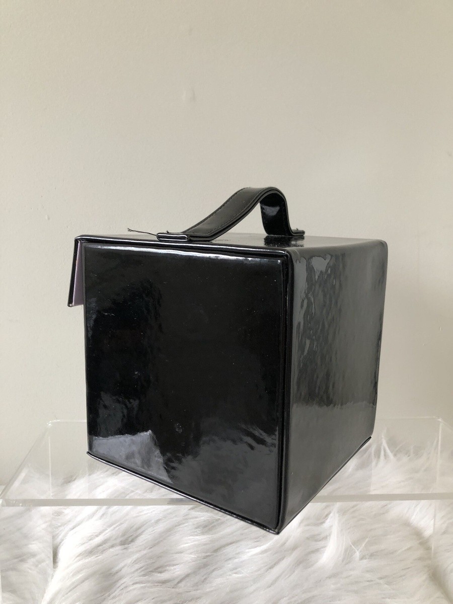 ☆Victoria's Secret☆ ブラック トレインケース VICTORIA'S SECRET HARD CASE BLACK PURPLE TRAVEL JEWELRY CASE