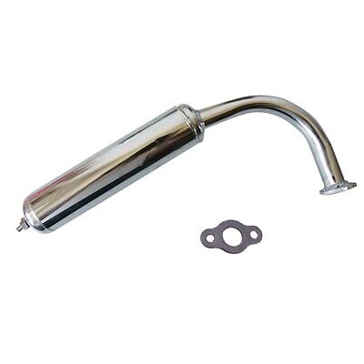 Chrome muffler exhaust 2-Stroke 49cc 60cc 66cc 80cc Motorized bicycle Bike EX24