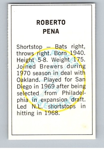 1971 Dell Baseball Stamps Complete Your Set You Pick Choose Players L thru P - Picture 243 of 279