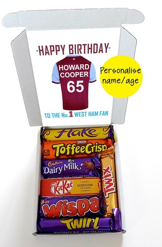 FOOTBALL CLUB HAPPY EASTER GIFT CHOCOLATE BOX CARD SWEET HAMPER Personalised - Picture 4 of 6