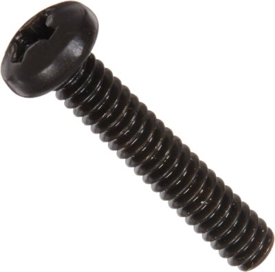 M2,5 x 12 mm schwarze runde Linsenkopf Kreuzschlitz Maschinenschrauben für Dell HP etc. Laptops