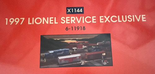 LIONEL 6-11918, X1144, 1997 LIONEL SERVICE EXCLUSIVE SET IN FACTORY SEALED BOX - Picture 5 of 5