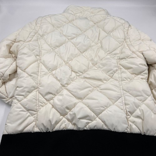 Marc New York Andrew Marc Womens Quilted Bomber Jacket Ivory Size M Polyester - Picture 6 of 11