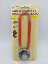 Belwith Long 5" Shackle Combination Lock #3517, NOS, Vintage 1984, NEW & SEALED