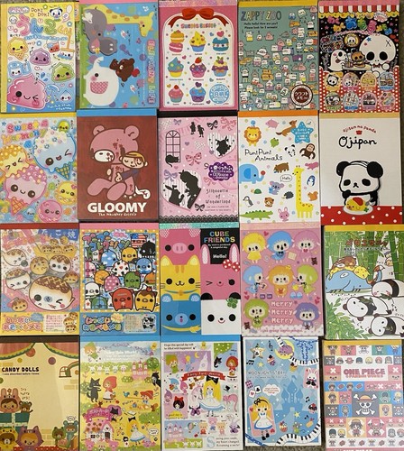 MEMOBLÄTTER - Konvolut 50 Stück - ALLES: Crux SAN-X Kamio MIND WAVE - KAWAII
