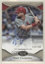 2020 Topps Tier One Prime Performers 125/200 Matt Carpenter #PPA-MCA Auto a2v