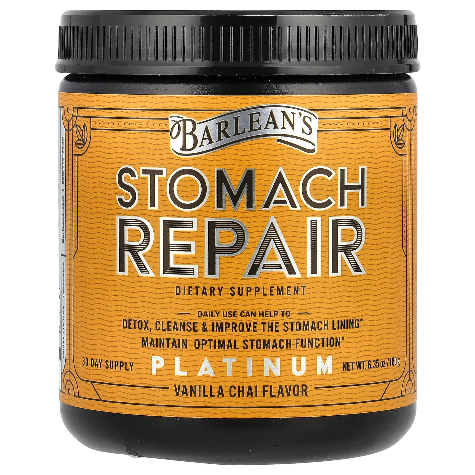 Barlean s Stomach Repair Vanilla Chai 6 35 унций 180 г Без глютена, без сахара