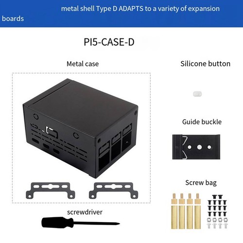 Für Raspberry Pi5/5B Industrielles Großraumgehäuse D für Aktive Kühlung PCl9886 - Bild 6 von 6