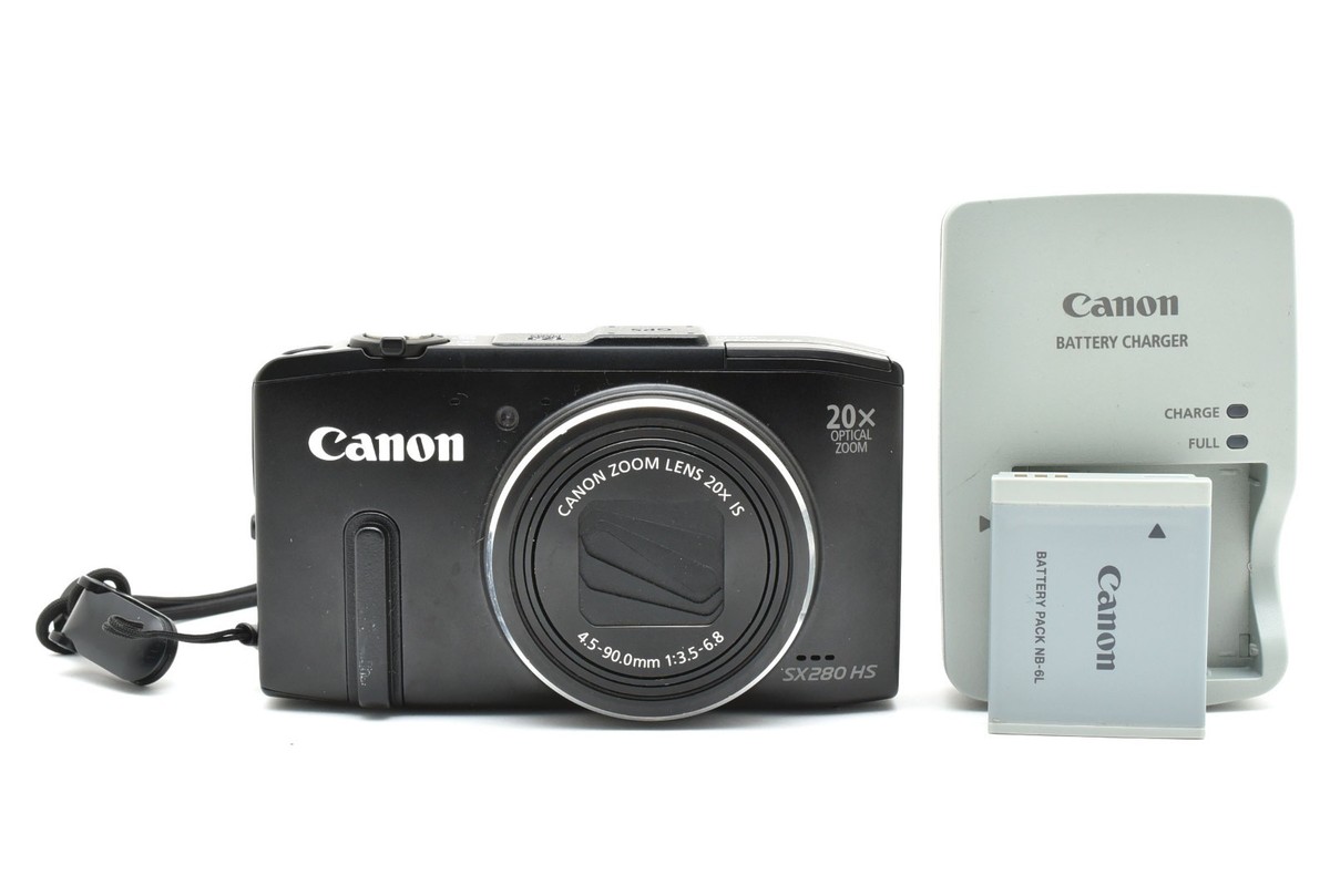 Canon PowerShot SX280 HS 12.1MP Digital Camera - Black for