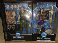 DC Mcfarlane Sergeant Rock And Wonder Woman New With Packaging Defect