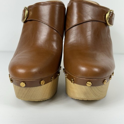Veronica Beard Alek Womens Size 10 M Platform Clog Mule Brown Boho Chunky Retro - Picture 10 of 18