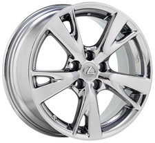 18x8.5 Lexus Is250 Is350 Bright Chrome Wheel Rim Factory Oem 74217 18x8.5 Lexus Is250 Is350 Bright Chrome Wheel Rim Factory Oem 74217