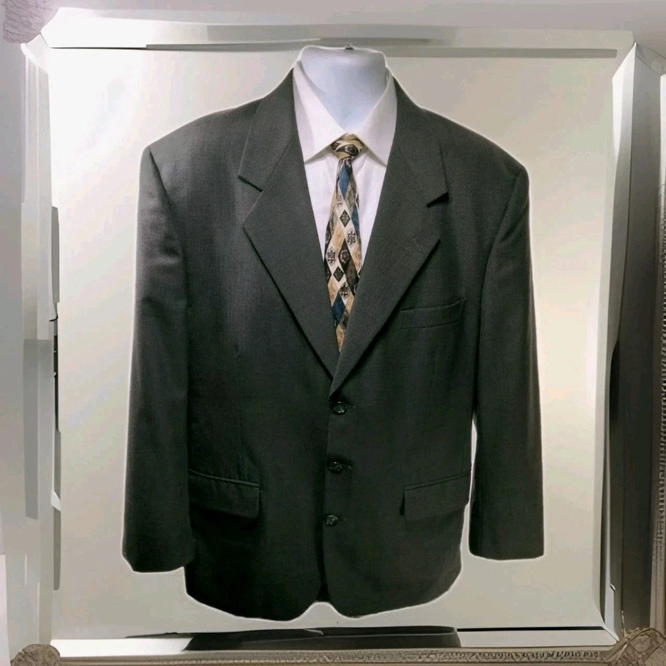 Burt Pulitzer 2 Piece Suit Wool Blend Men's Size 44R - Image 3 of 4