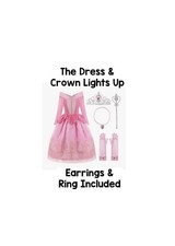 Light-Up Pink Princess Dress Costume for Girls, Light-Up Crown, NEW, Size 4T