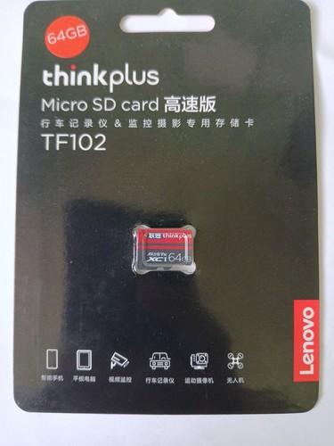 Carte Mémoire Micro SD LENOVO SDXC SDHC 64GB, Think Plus - Afbeelding 3 van 3