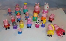 Lot Of 20 Peppa Pig Figures Various Sizes  Characters Condition Mixed Variety