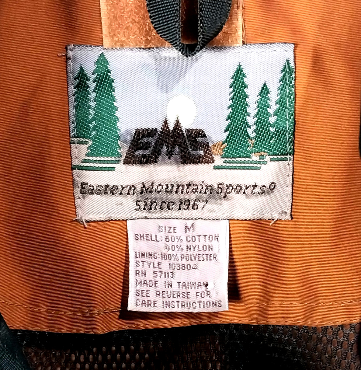 EMS Pullover Windbreaker Jacket Packable Orange E… - image 6