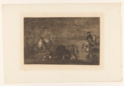 Goya Bullfight 1816 Vintage Art Historical Photo Reprint Wall Art