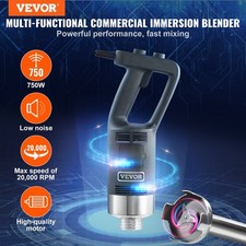 Commercial Immersion Blender, 750W 16Heavy Duty Hand Mixer, Variable Speed