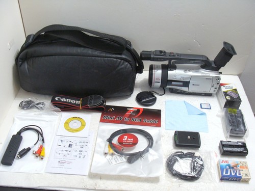 Canon DM-GL2 3CCD Mini DV Hybrid Professional Camcorder 20x Zoom + Transfer Kit - Picture 1 of 11