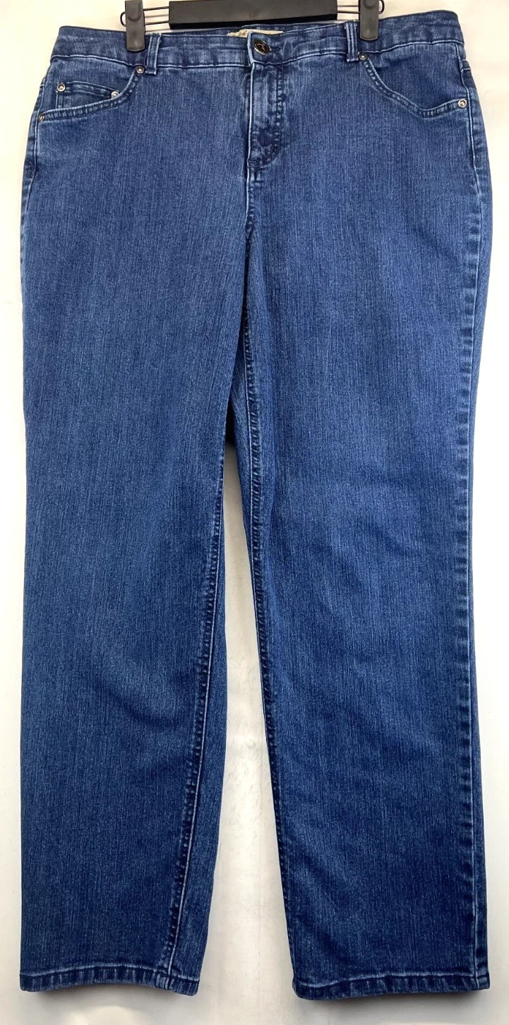 - Womens Size 3x  - Blue - Stretch Classic Denim  5 Pocket