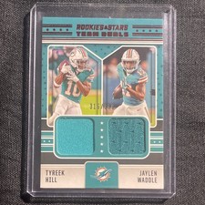 2024 Panini Rookies & Stars Team Duals Hill Waddle Dolphins /399 #TD-MIA (MEM)