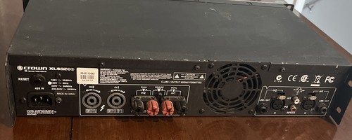 Crown XLS2500 2 Channel 775W Power Amplifier Tested & Working - Picture 7 of 11