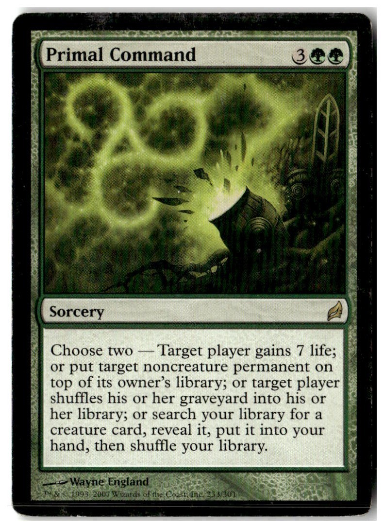 MTG Primal Command - Lorwyn Heavily Played English Playset (x4)