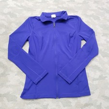 Under Armour Sweatshirt Womens Medium Blue Full Zip Long Sleeve Lightweight
