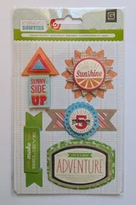 Basic Grey Knee Highs & Bow Ties Layered Scrapbooking Stickers