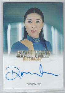 Star Trek Discovery Season 3 autograph card of Dorren Lee as Lt. Teemo