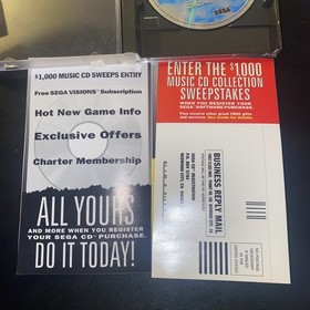 Sonic CD For Sega CD CIB Complete Vintage Collectible Excellent Condition Item