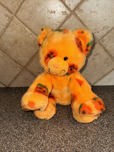 Build A Bear Plüsch Kürbis Kätzchen Katze Halloween Augenklappe 2008 BAB nicht mehr produziert OG - Bild 2 von 7