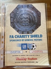 Everton Vs Liverpool 1984/85 season 18/08/1984 Charity Shield Match Programme