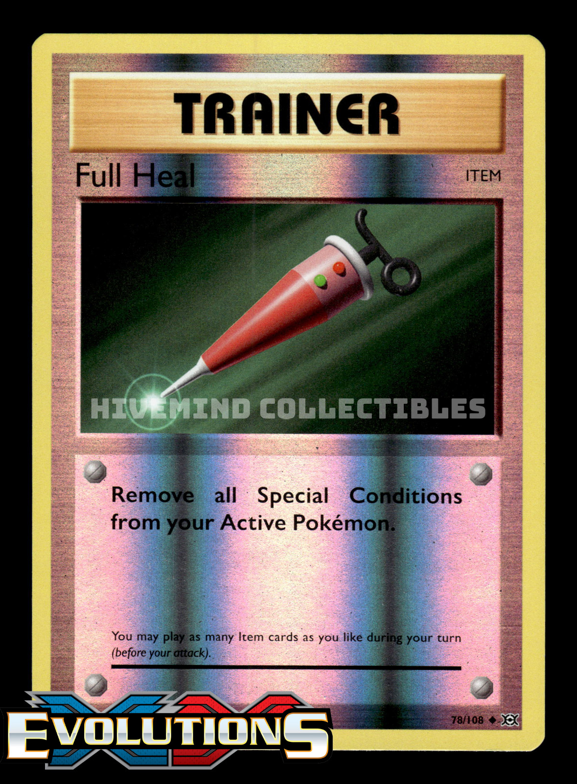 Full Heal 78/108 XY Evolutions Reverse Holo Pokemon Card