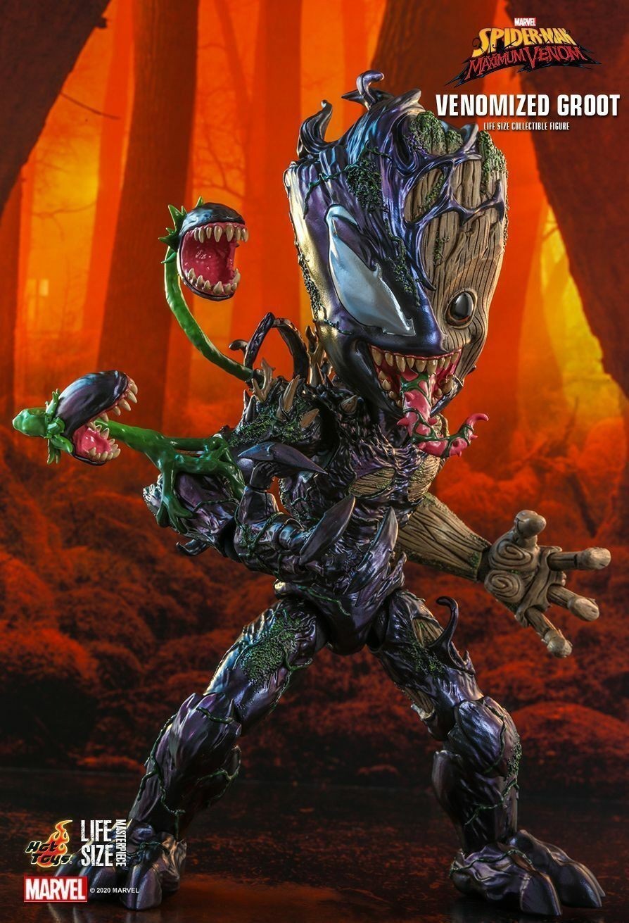 Nuevo Modelo Figura Hot Toys MARVEL’S SPIDER-MAN MAXIMAL VENOM 1:1 VENOMIZED GROOT