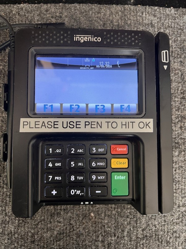 Ingenico ISC250 POS Credit Card Terminals ISC250-31T2591B w/ CamBox/Adapters
