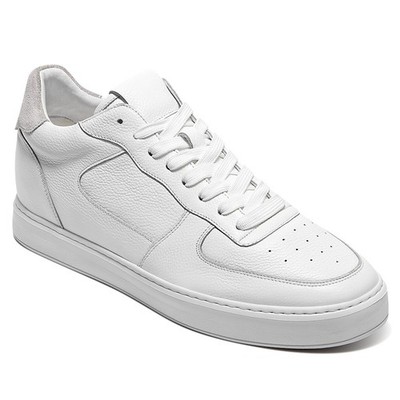 us6.5 CHAMARIPA 6cm/2.36'' elevator shoes Height Increase shoes men white sneaker