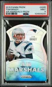 2015 Panini Prizm Tom Brady Air Marshals Die Cut Silver PSA 9