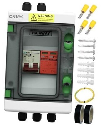Solar Disconnect Switch 40 Amp DC 500V Circuit Breaker with 500V 40A 1in 1out