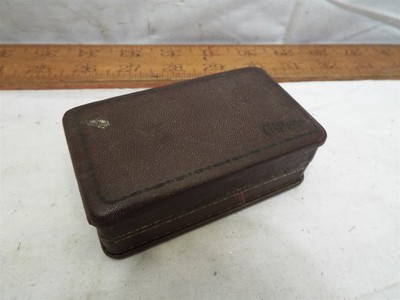 Vintage Gillette Gold Tone Aristocrat Safety Razor with Case Blade